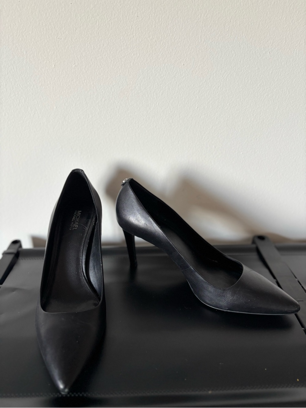 Michael Kors Sleek Black Pointed-Toe Stiletto Pumps